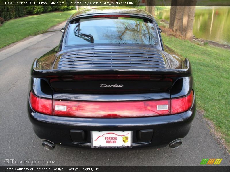 Midnight Blue Metallic / Classic Grey/Midnight Blue 1996 Porsche 911 Turbo