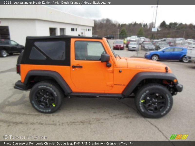 Crush Orange / Moab Black Leather 2013 Jeep Wrangler Moab Edition 4x4