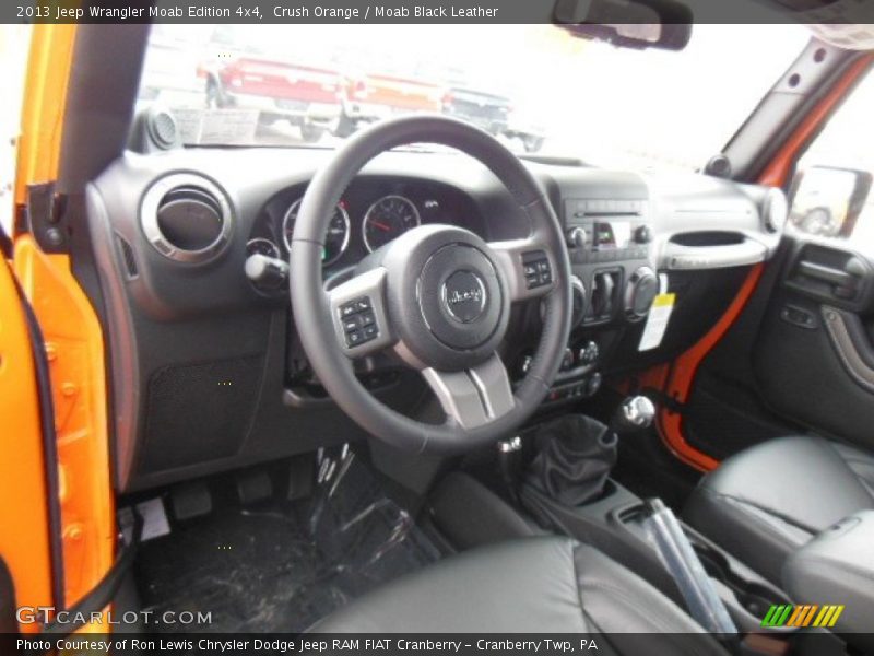 Crush Orange / Moab Black Leather 2013 Jeep Wrangler Moab Edition 4x4
