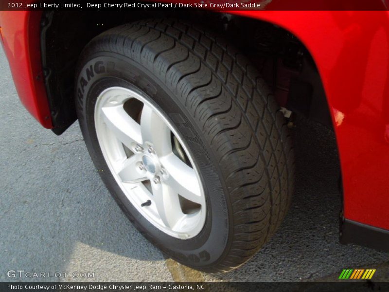 Deep Cherry Red Crystal Pearl / Dark Slate Gray/Dark Saddle 2012 Jeep Liberty Limited