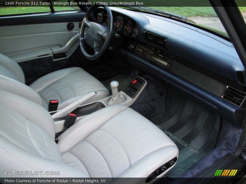 1996 911 Turbo Classic Grey/Midnight Blue Interior