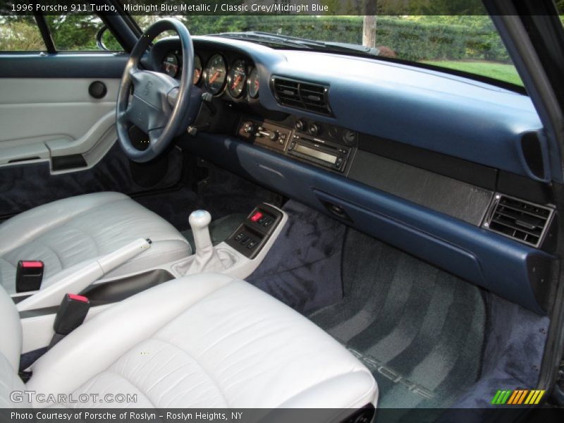  1996 911 Turbo Classic Grey/Midnight Blue Interior
