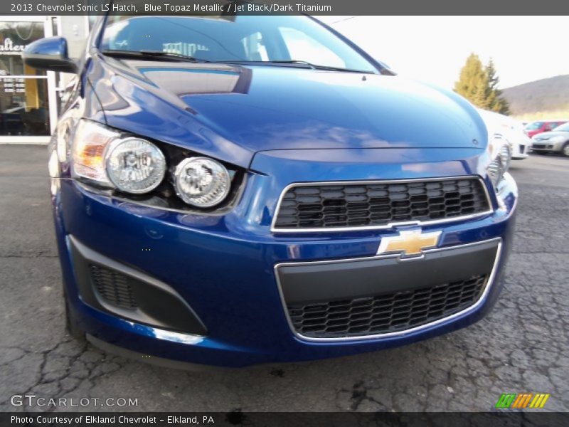 Blue Topaz Metallic / Jet Black/Dark Titanium 2013 Chevrolet Sonic LS Hatch