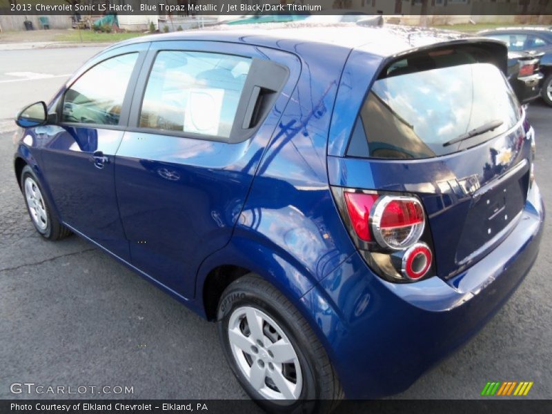 Blue Topaz Metallic / Jet Black/Dark Titanium 2013 Chevrolet Sonic LS Hatch