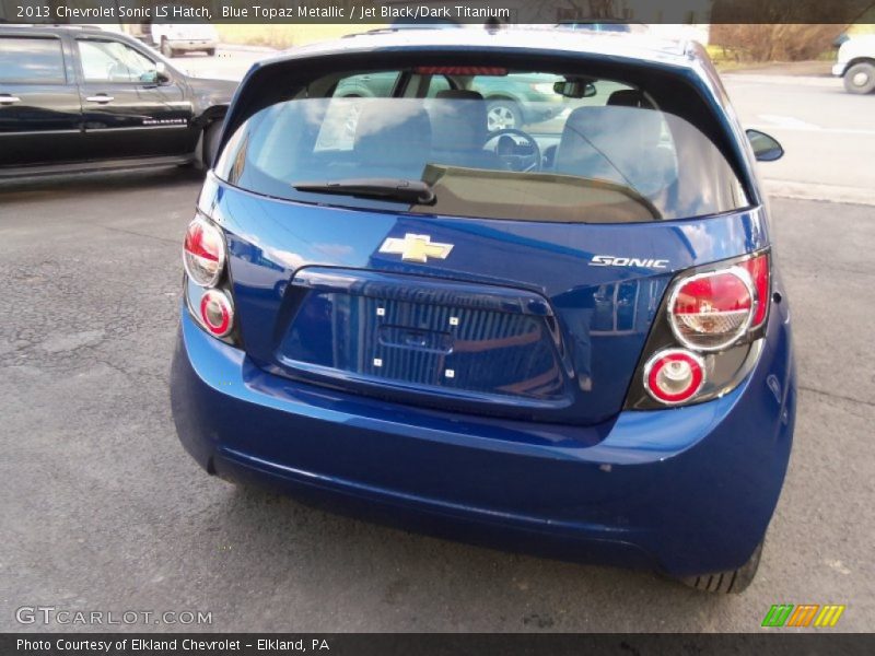 Blue Topaz Metallic / Jet Black/Dark Titanium 2013 Chevrolet Sonic LS Hatch