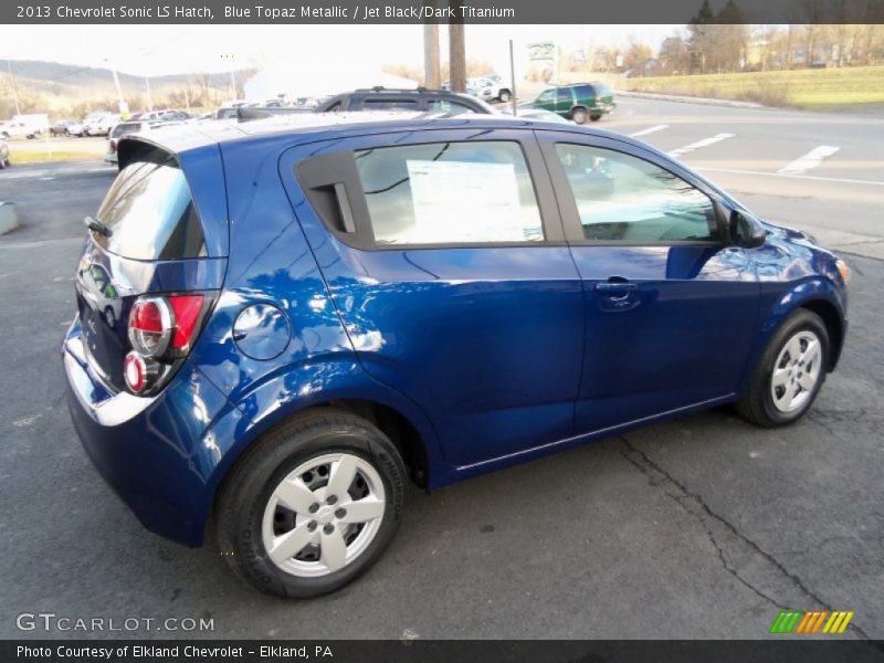 Blue Topaz Metallic / Jet Black/Dark Titanium 2013 Chevrolet Sonic LS Hatch