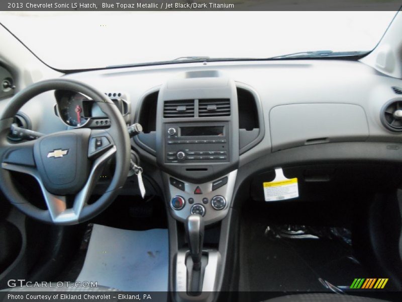 Blue Topaz Metallic / Jet Black/Dark Titanium 2013 Chevrolet Sonic LS Hatch