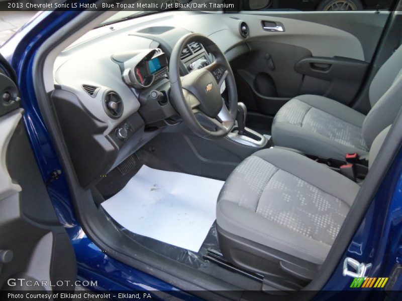 Blue Topaz Metallic / Jet Black/Dark Titanium 2013 Chevrolet Sonic LS Hatch