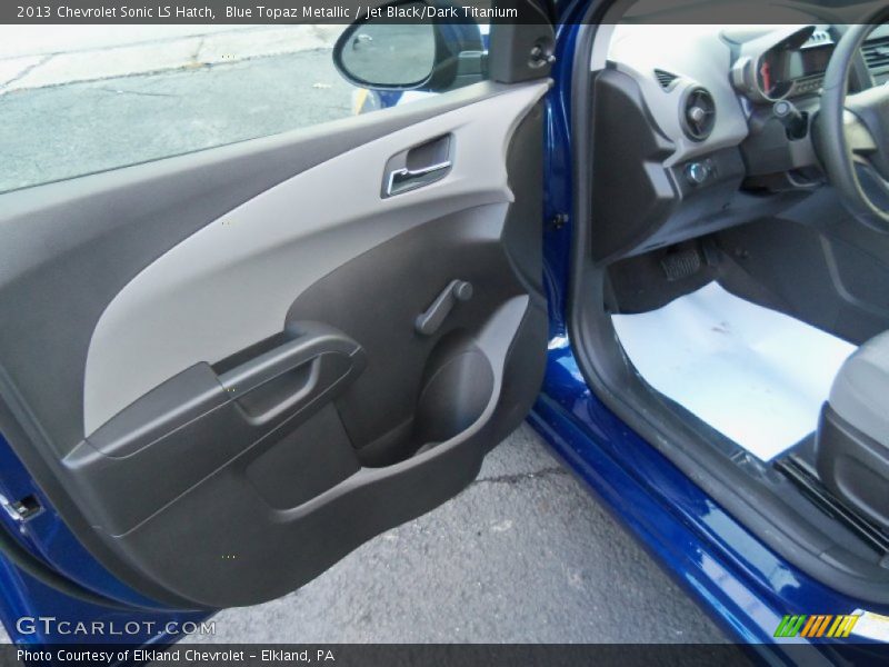 Blue Topaz Metallic / Jet Black/Dark Titanium 2013 Chevrolet Sonic LS Hatch