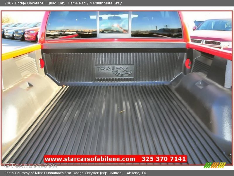 Flame Red / Medium Slate Gray 2007 Dodge Dakota SLT Quad Cab