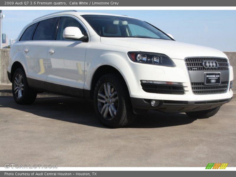 Calla White / Limestone Grey 2009 Audi Q7 3.6 Premium quattro