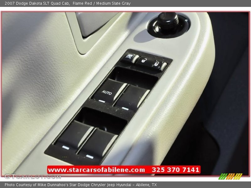 Flame Red / Medium Slate Gray 2007 Dodge Dakota SLT Quad Cab