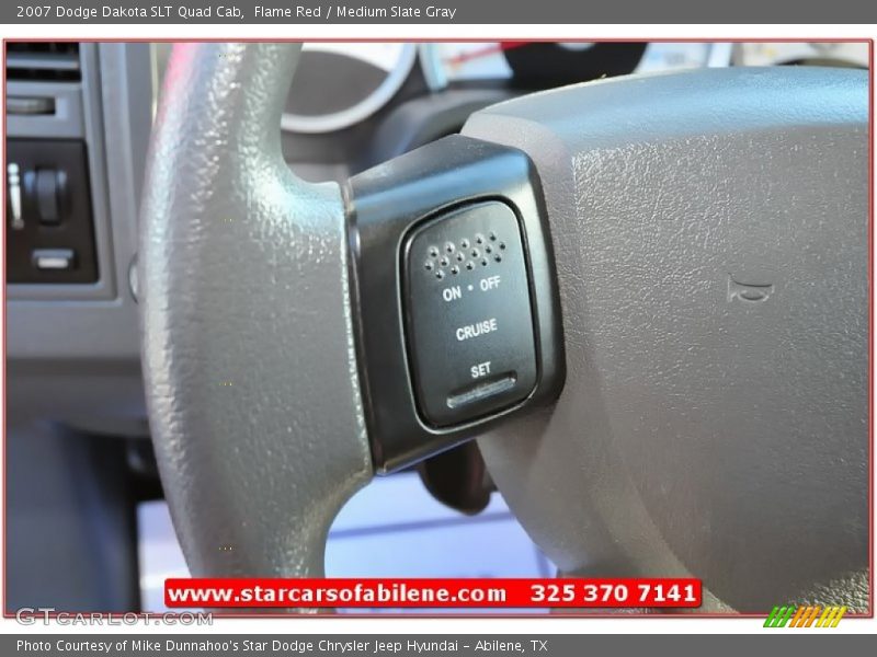 Flame Red / Medium Slate Gray 2007 Dodge Dakota SLT Quad Cab