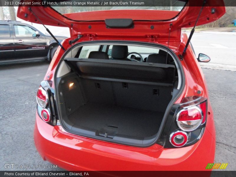 Inferno Orange Metallic / Jet Black/Dark Titanium 2013 Chevrolet Sonic LT Hatch