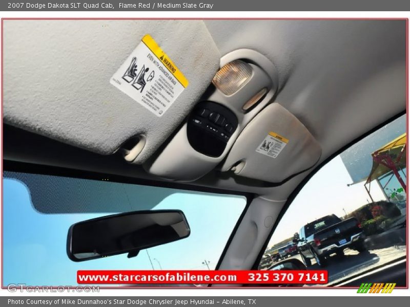 Flame Red / Medium Slate Gray 2007 Dodge Dakota SLT Quad Cab