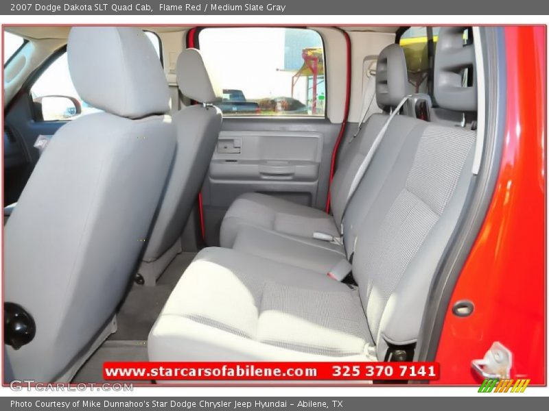 Flame Red / Medium Slate Gray 2007 Dodge Dakota SLT Quad Cab