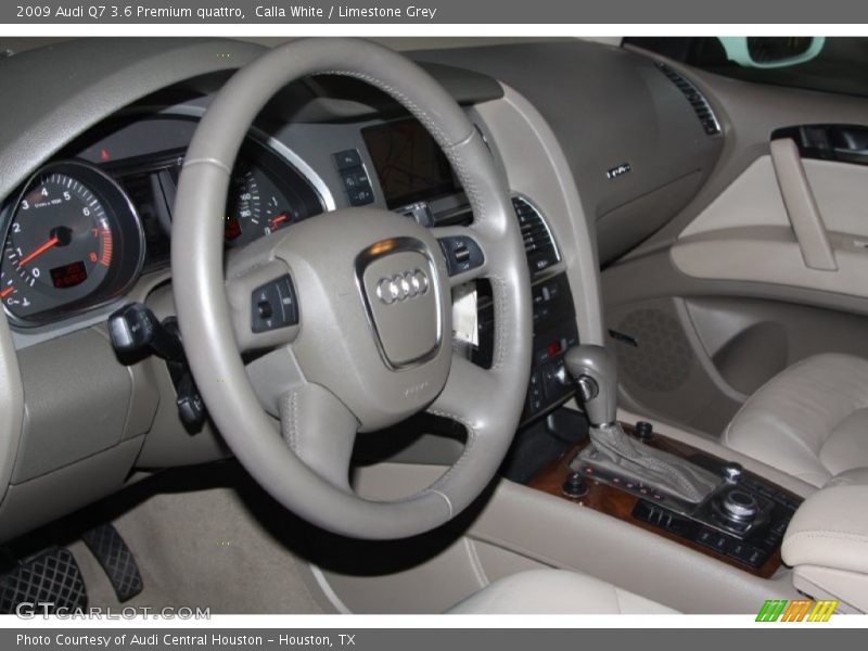 Calla White / Limestone Grey 2009 Audi Q7 3.6 Premium quattro