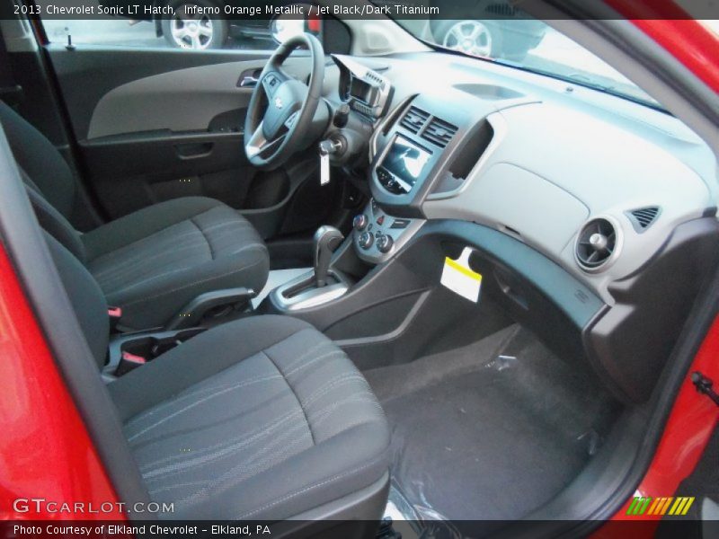 Inferno Orange Metallic / Jet Black/Dark Titanium 2013 Chevrolet Sonic LT Hatch