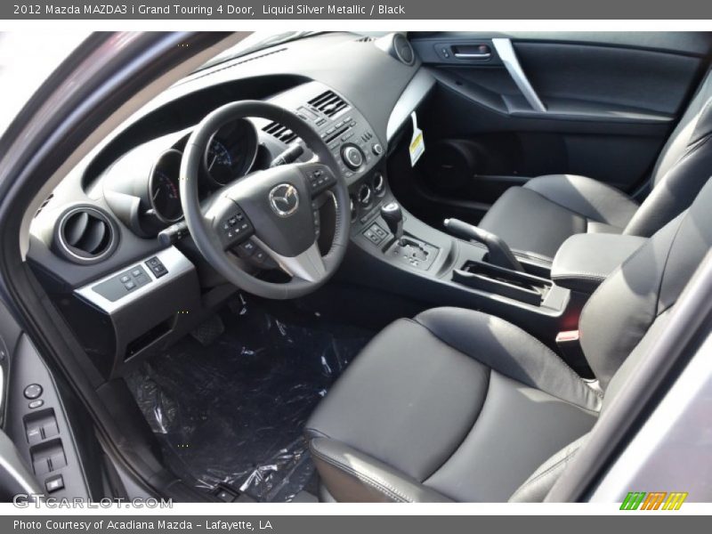  2012 MAZDA3 i Grand Touring 4 Door Black Interior