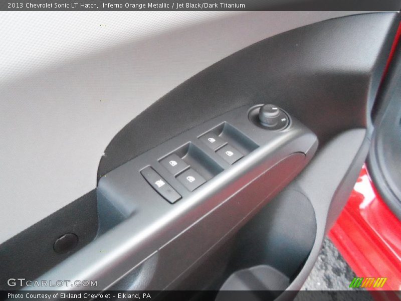Inferno Orange Metallic / Jet Black/Dark Titanium 2013 Chevrolet Sonic LT Hatch