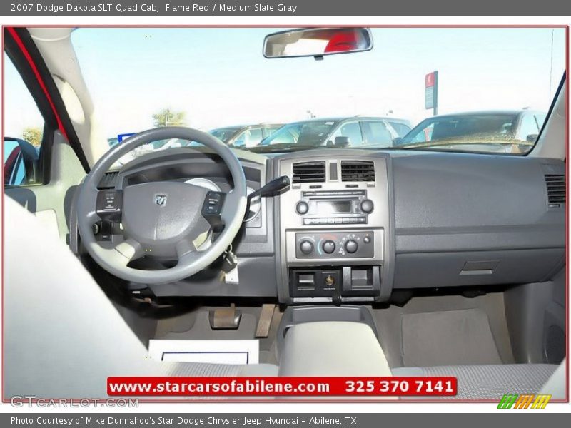 Flame Red / Medium Slate Gray 2007 Dodge Dakota SLT Quad Cab