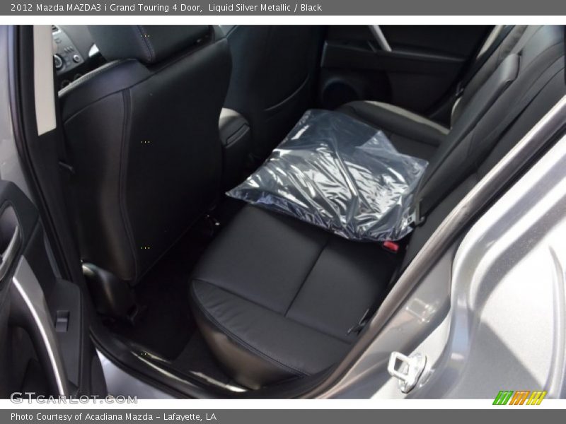 Liquid Silver Metallic / Black 2012 Mazda MAZDA3 i Grand Touring 4 Door
