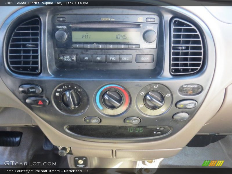 Black / Taupe 2005 Toyota Tundra Regular Cab