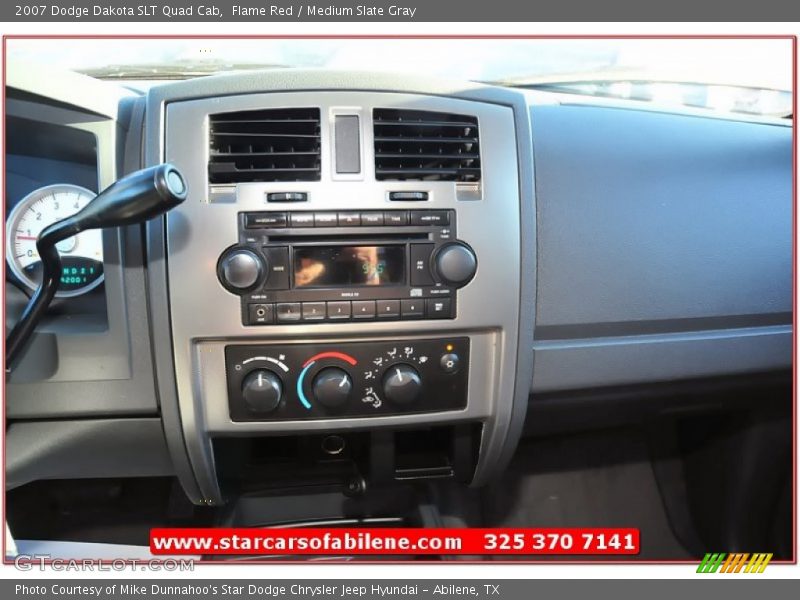 Flame Red / Medium Slate Gray 2007 Dodge Dakota SLT Quad Cab
