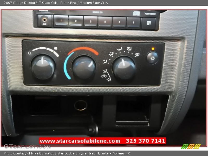 Flame Red / Medium Slate Gray 2007 Dodge Dakota SLT Quad Cab
