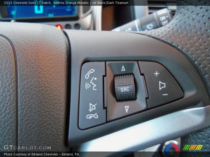 Inferno Orange Metallic / Jet Black/Dark Titanium 2013 Chevrolet Sonic LT Hatch