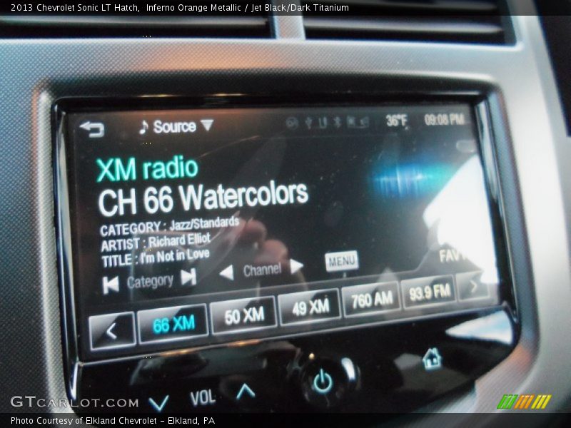 Inferno Orange Metallic / Jet Black/Dark Titanium 2013 Chevrolet Sonic LT Hatch