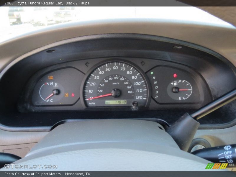 Black / Taupe 2005 Toyota Tundra Regular Cab
