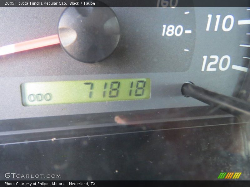 Black / Taupe 2005 Toyota Tundra Regular Cab