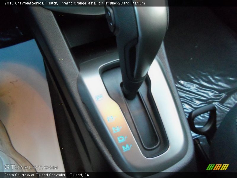 Inferno Orange Metallic / Jet Black/Dark Titanium 2013 Chevrolet Sonic LT Hatch