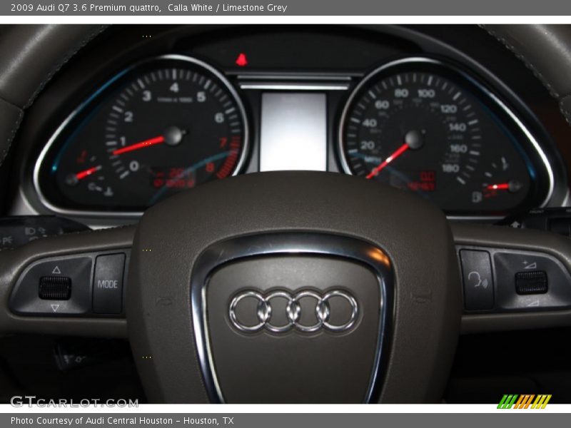 Calla White / Limestone Grey 2009 Audi Q7 3.6 Premium quattro