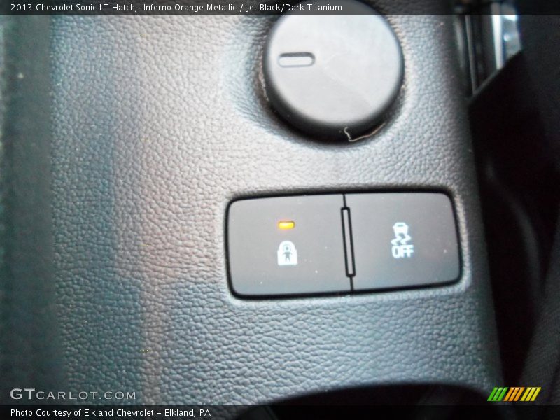 Inferno Orange Metallic / Jet Black/Dark Titanium 2013 Chevrolet Sonic LT Hatch