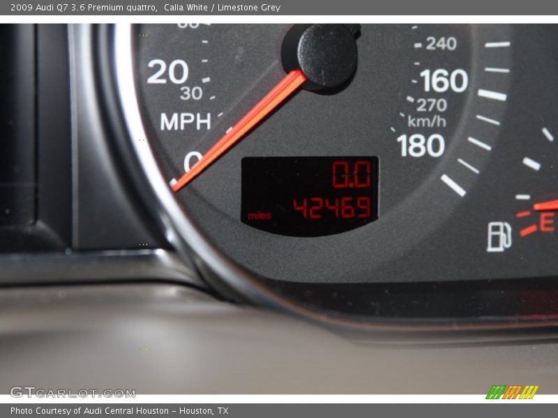 Calla White / Limestone Grey 2009 Audi Q7 3.6 Premium quattro