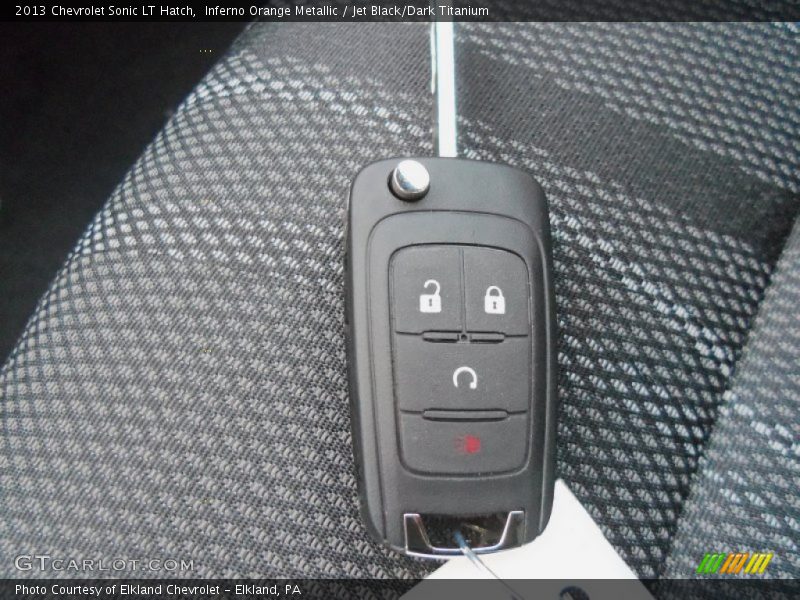 Inferno Orange Metallic / Jet Black/Dark Titanium 2013 Chevrolet Sonic LT Hatch
