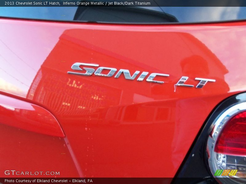 Inferno Orange Metallic / Jet Black/Dark Titanium 2013 Chevrolet Sonic LT Hatch