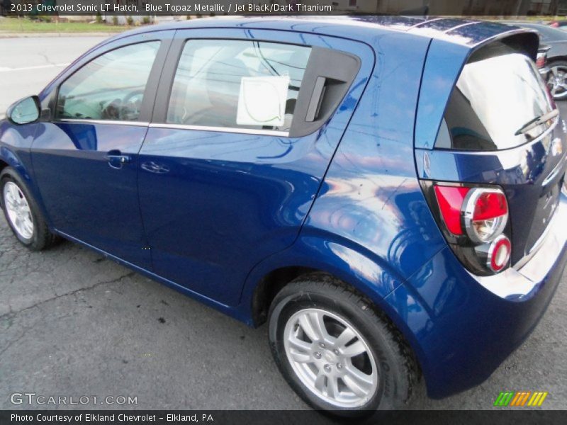 Blue Topaz Metallic / Jet Black/Dark Titanium 2013 Chevrolet Sonic LT Hatch