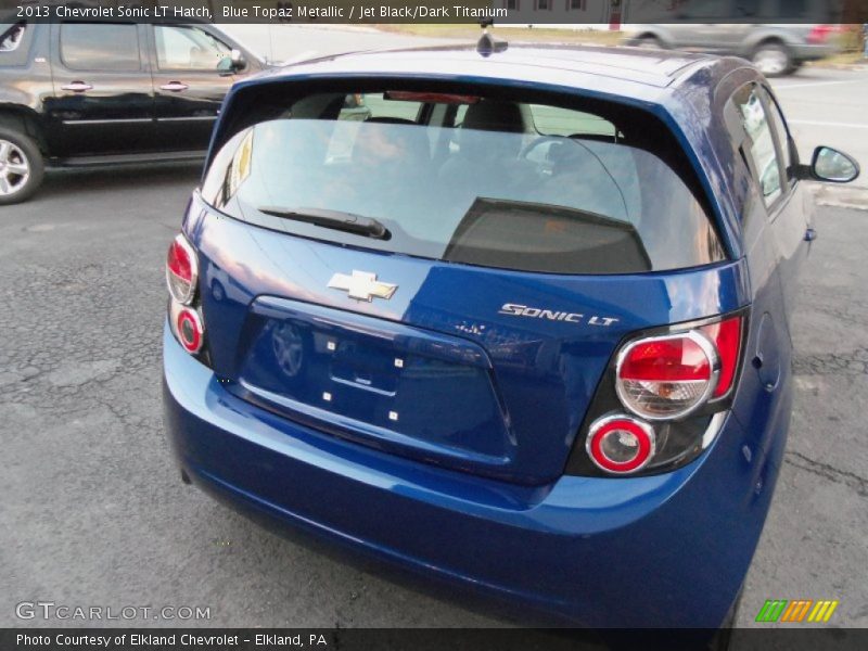 Blue Topaz Metallic / Jet Black/Dark Titanium 2013 Chevrolet Sonic LT Hatch