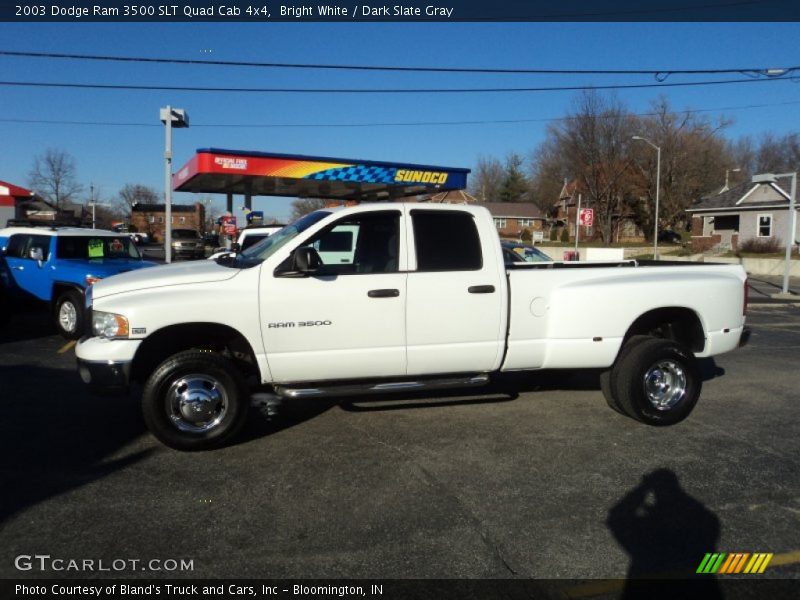 Bright White / Dark Slate Gray 2003 Dodge Ram 3500 SLT Quad Cab 4x4