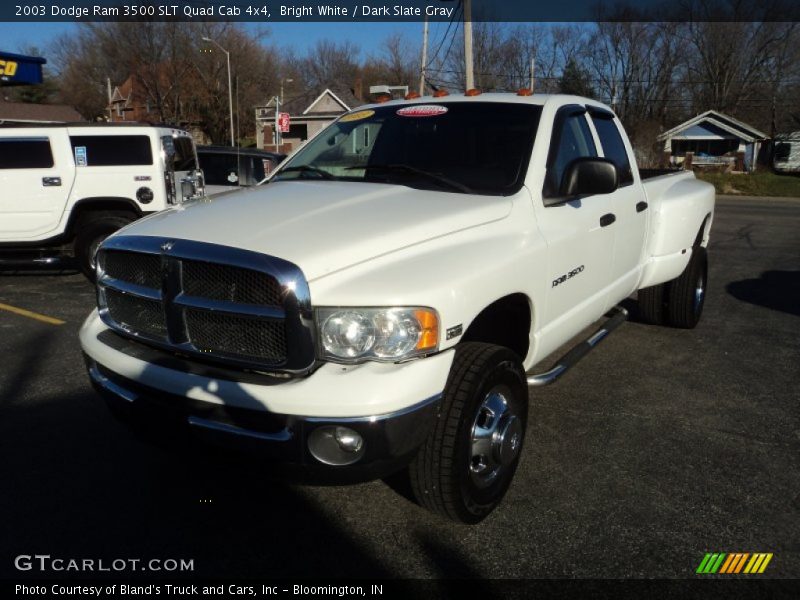Bright White / Dark Slate Gray 2003 Dodge Ram 3500 SLT Quad Cab 4x4