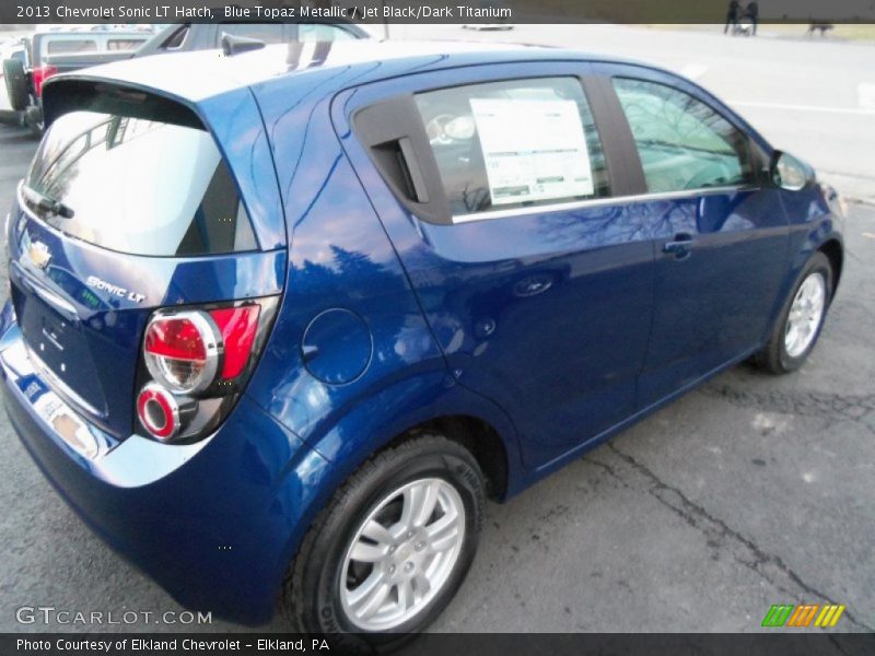 Blue Topaz Metallic / Jet Black/Dark Titanium 2013 Chevrolet Sonic LT Hatch