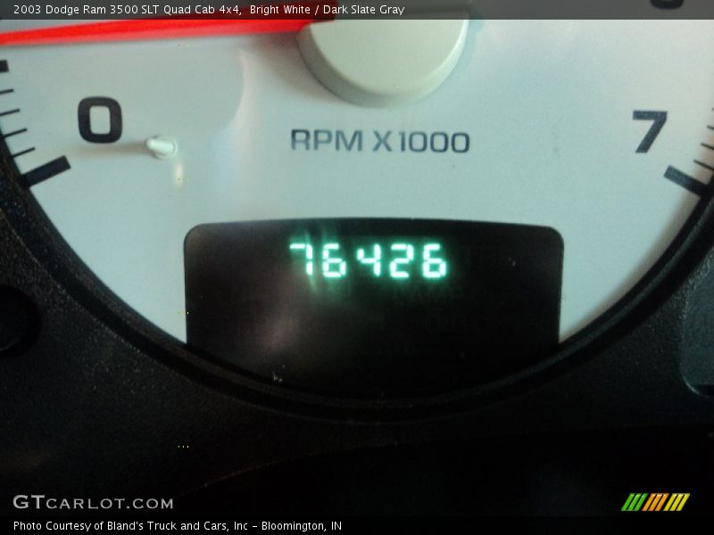 Bright White / Dark Slate Gray 2003 Dodge Ram 3500 SLT Quad Cab 4x4
