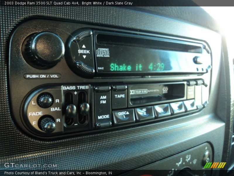Bright White / Dark Slate Gray 2003 Dodge Ram 3500 SLT Quad Cab 4x4
