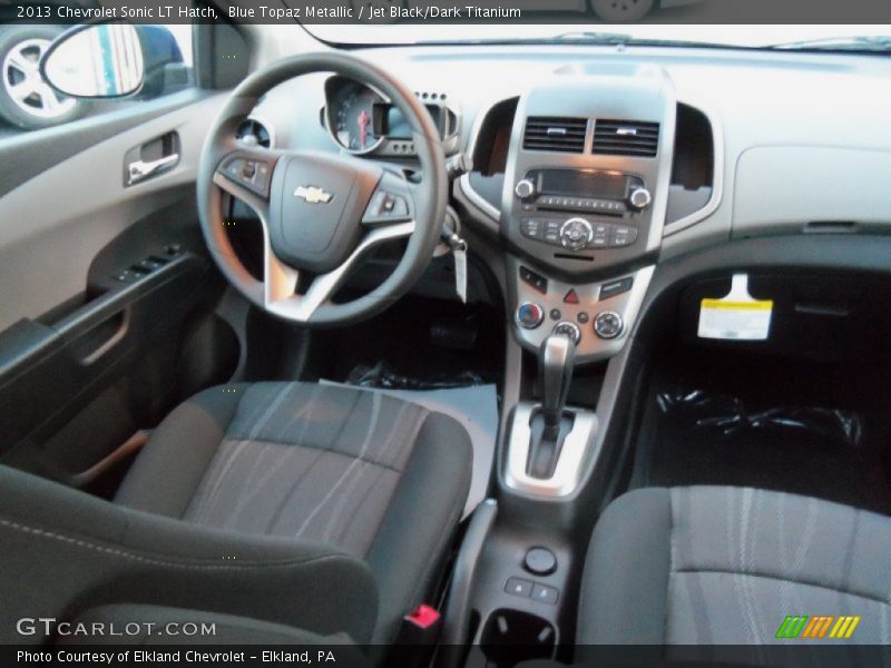 Blue Topaz Metallic / Jet Black/Dark Titanium 2013 Chevrolet Sonic LT Hatch