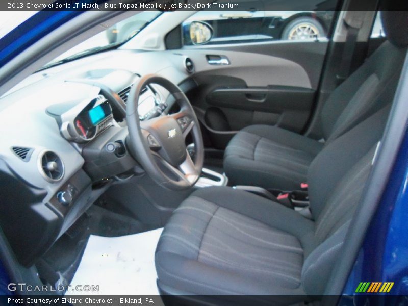 Blue Topaz Metallic / Jet Black/Dark Titanium 2013 Chevrolet Sonic LT Hatch