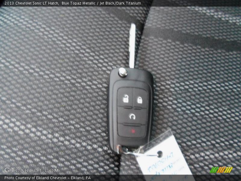 Blue Topaz Metallic / Jet Black/Dark Titanium 2013 Chevrolet Sonic LT Hatch