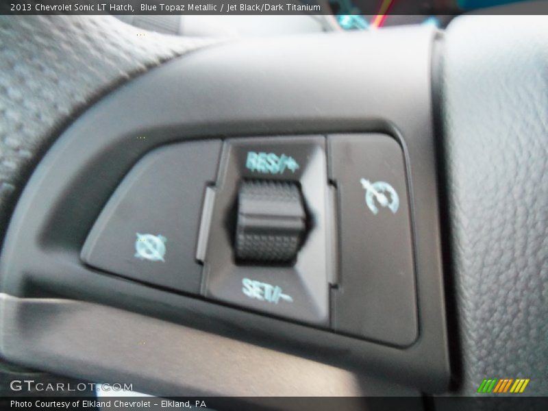 Blue Topaz Metallic / Jet Black/Dark Titanium 2013 Chevrolet Sonic LT Hatch